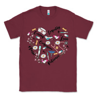 Burgundy nurse Classic Tee - MaliasSmallBusiness