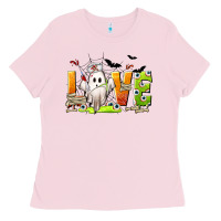 Bubblegum Pink Love Nurse Halloween Ladies Tee - texasbilliewilder