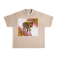 French Oak Western Cute Baby Deer Fawn Urban Heavy Tee - LillyAllenDesigns