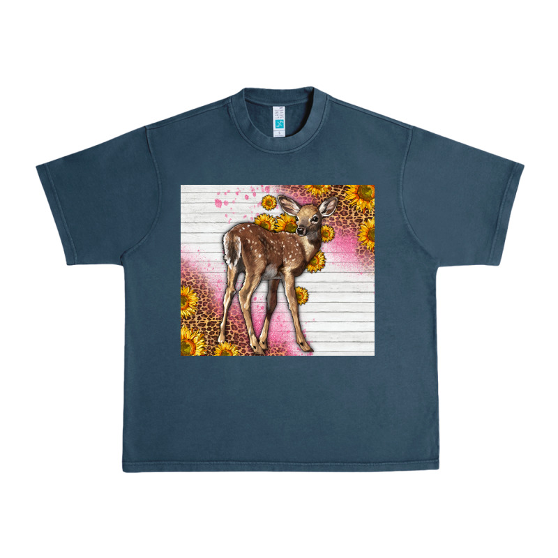 Western Cute Baby Deer Fawn Urban Heavy Tee by LillyAllenDesigns | Teevron
