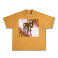 Peanut Butter Western Cute Baby Deer Fawn Urban Heavy Tee - LillyAllenDesigns