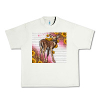 Pistachio Western Cute Baby Deer Fawn Urban Heavy Tee - LillyAllenDesigns