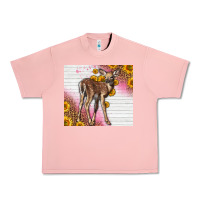 Salmon Western Cute Baby Deer Fawn Urban Heavy Tee - LillyAllenDesigns