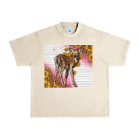 Sandshell Western Cute Baby Deer Fawn Urban Heavy Tee - LillyAllenDesigns