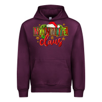 Mauve Wine christmas nonnie claus Urban Hoodie - FaDigitalArtStudio