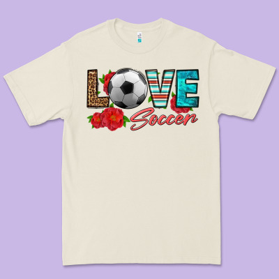 Love Soccer Premium Tee Designed By Hra Design Shop