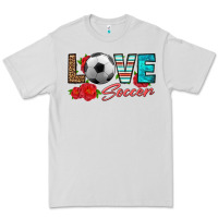 Dove Grey love soccer Premium Tee - HRA Design Shop