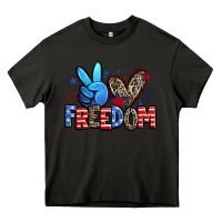 Asphalt peace love freedom Heavy Core Tee - Zillion Design Studio