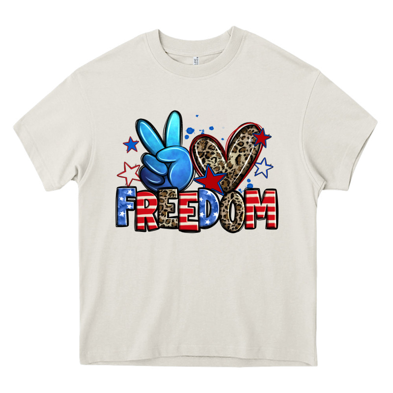 Peace Love Freedom Heavy Core Tee by Zillion Design Studio | Teevron