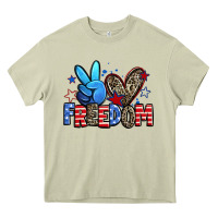 Mossy peace love freedom Heavy Core Tee - Zillion Design Studio