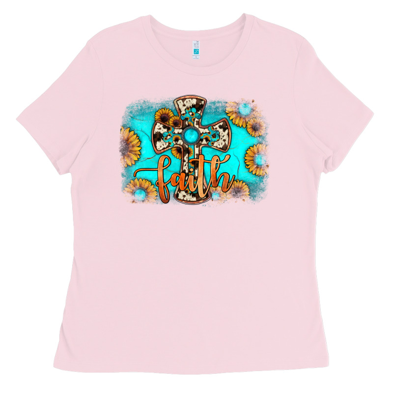Faith Cross Ladies Tee by JahusDesignShop | Teevron