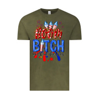 Vintage Olive boom bitch get out the way Vintage Tee - NancyCooperArtShop