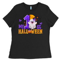 Black My 1st Halloween Ladies Tee - texasbilliewilder