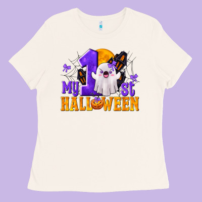 My 1st Halloween Ladies Tee Designed By Texasbilliewilder