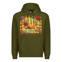 Army Green Just a girl who loves Fall Premium Hoodie - NancyCooperArtShop