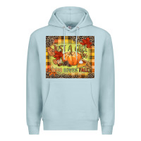 Blue Mist Just a girl who loves Fall Premium Hoodie - NancyCooperArtShop