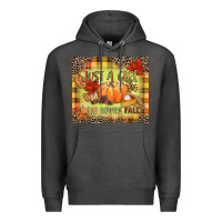 Charcoal Heather Just a girl who loves Fall Premium Hoodie - NancyCooperArtShop