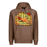 Chestnut Just a girl who loves Fall Premium Hoodie - NancyCooperArtShop