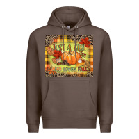 Coffee Just a girl who loves Fall Premium Hoodie - NancyCooperArtShop