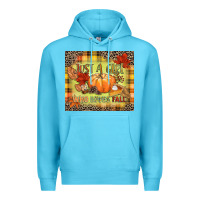 Ocean Blue Just a girl who loves Fall Premium Hoodie - NancyCooperArtShop
