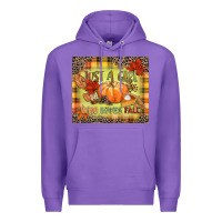 Purple Just a girl who loves Fall Premium Hoodie - NancyCooperArtShop