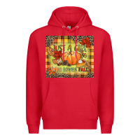 Red Just a girl who loves Fall Premium Hoodie - NancyCooperArtShop