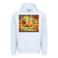 White Just a girl who loves Fall Premium Hoodie - NancyCooperArtShop