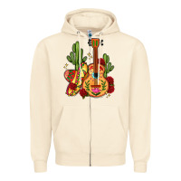 Sandshell mexican guitar Zipper Hoodie - LillyAllenDesigns