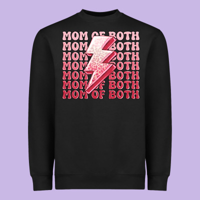 Mom Of Both Girls Heavyweight Sweatshirt Designed By Maliassmallbusiness