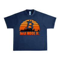Navy just hodl it new orleans skyline retro sunset Urban Heavy Tee - Jasminsmagicworld