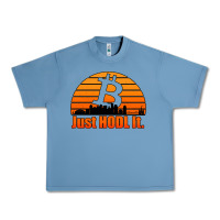 Pebble Blue just hodl it new orleans skyline retro sunset Urban Heavy Tee - Jasminsmagicworld