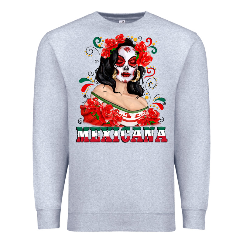 Mexicana With Skull Girl Premium Sweatshirt by texasbilliewilder | Teevron