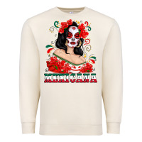 Sandshell Mexicana with Skull Girl Premium Sweatshirt - texasbilliewilder