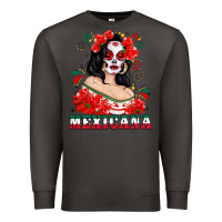 Smoke Mexicana with Skull Girl Premium Sweatshirt - texasbilliewilder