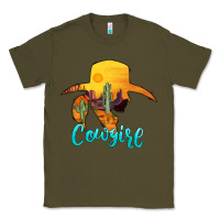 Army Green cowgirl western Classic Tee - AdoDesignShop