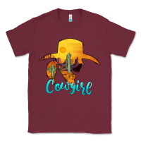 Burgundy cowgirl western Classic Tee - AdoDesignShop