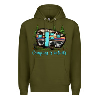 Army Green camping is intents Premium Hoodie - JahusDesignShop