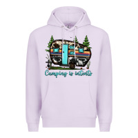 Lilac camping is intents Premium Hoodie - JahusDesignShop