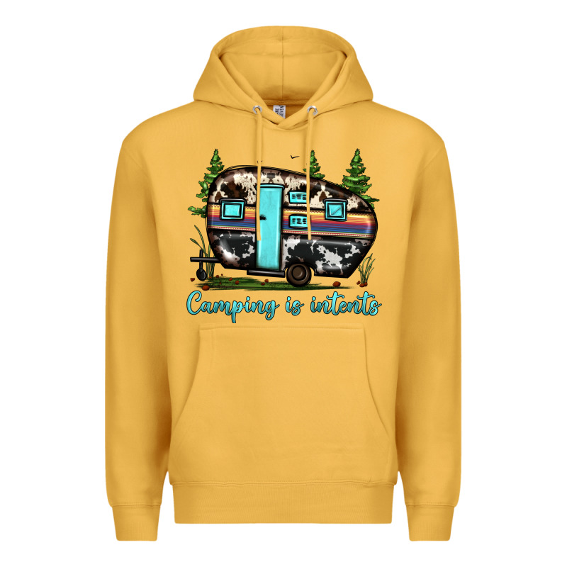 Camping Is Intents Premium Hoodie by JahusDesignShop | Teevron