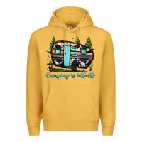 Mustard camping is intents Premium Hoodie - JahusDesignShop