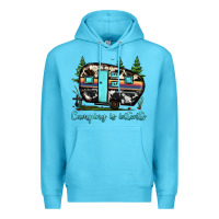 Ocean Blue camping is intents Premium Hoodie - JahusDesignShop