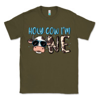 Army Green holy cow i'm one Classic Tee - MaliasSmallBusiness