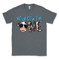 Charcoal Heather holy cow i'm one Classic Tee - MaliasSmallBusiness