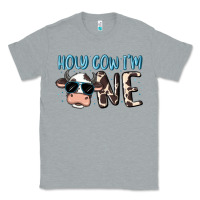 Heather Grey holy cow i'm one Classic Tee - MaliasSmallBusiness
