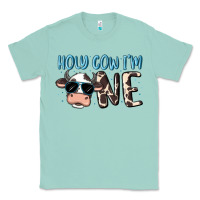 Seafoam holy cow i'm one Classic Tee - MaliasSmallBusiness