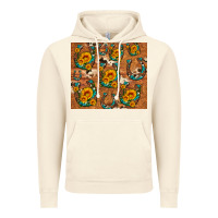 Vintage Artic sunflower turquoise leopard cowhide horseshoe Vintage Hoodie - Artiststas