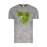 Cloud Rock White Lipped Tree Frog Illustrations Vintage Tee - LillyAllenDesigns