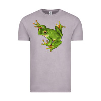 Vintage Zinc White Lipped Tree Frog Illustrations Vintage Tee - LillyAllenDesigns
