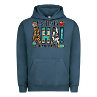 Pigment Midnight Navy i do it for the aha moments teacher Urban Hoodie - OliviaCreatesArt