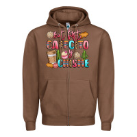 Chestnut but first cafecito y chisme Zipper Hoodie - LillyAllenDesigns